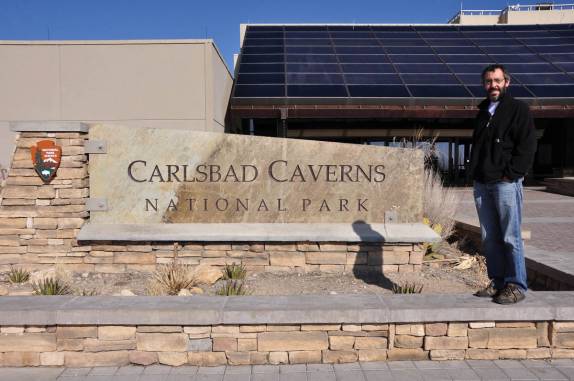 Chegando ao Carlsbad Caverns National Park, no sul do Novo México, nos Estados Unidos